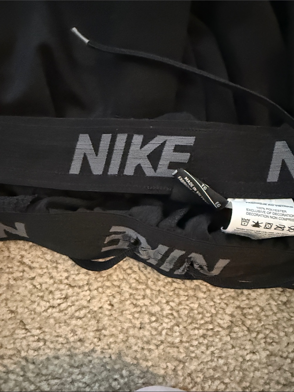 Nike Black Men's Athletic Shorts with Reflective Swoosh - Picture 4 of 4